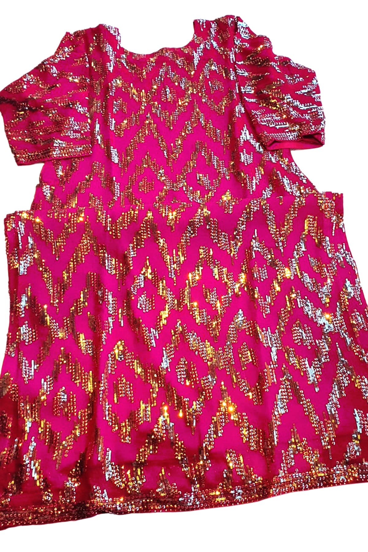 Rani Georgette Sequins Embroidered Unstitched Suit