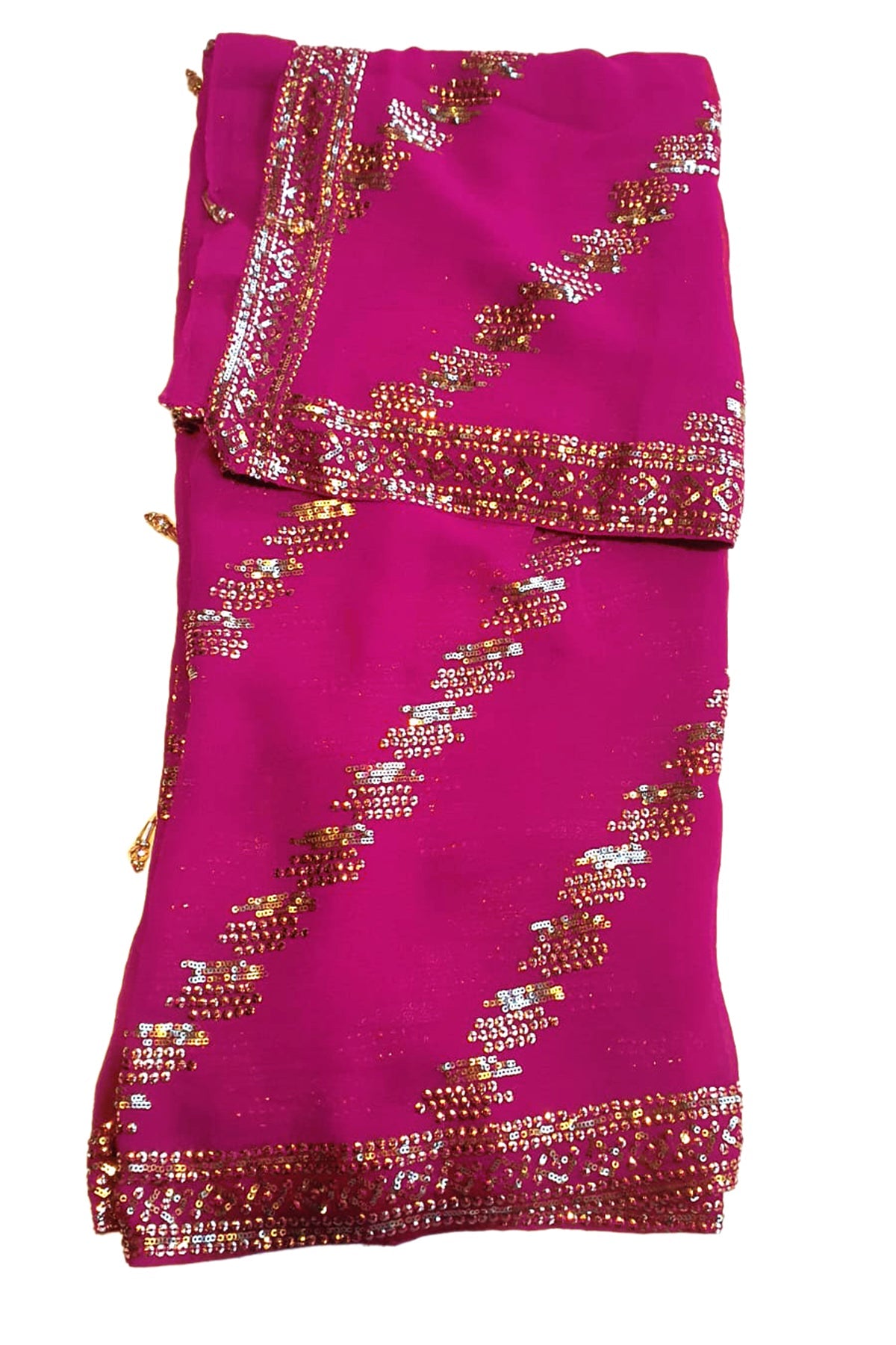 Rani Georgette Sequins Embroidered Unstitched Suit