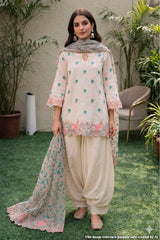 Green Chanderi Unstitched Suit with Elegant Embroidery