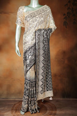 Black Georgette Sequin Embroidered Saree