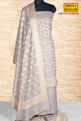 Tussar Cotton Weaving Unstitched Suit Set