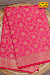 Pink Jal Woven Cotton Saree