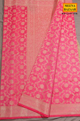 Pink Jal Woven Cotton Saree