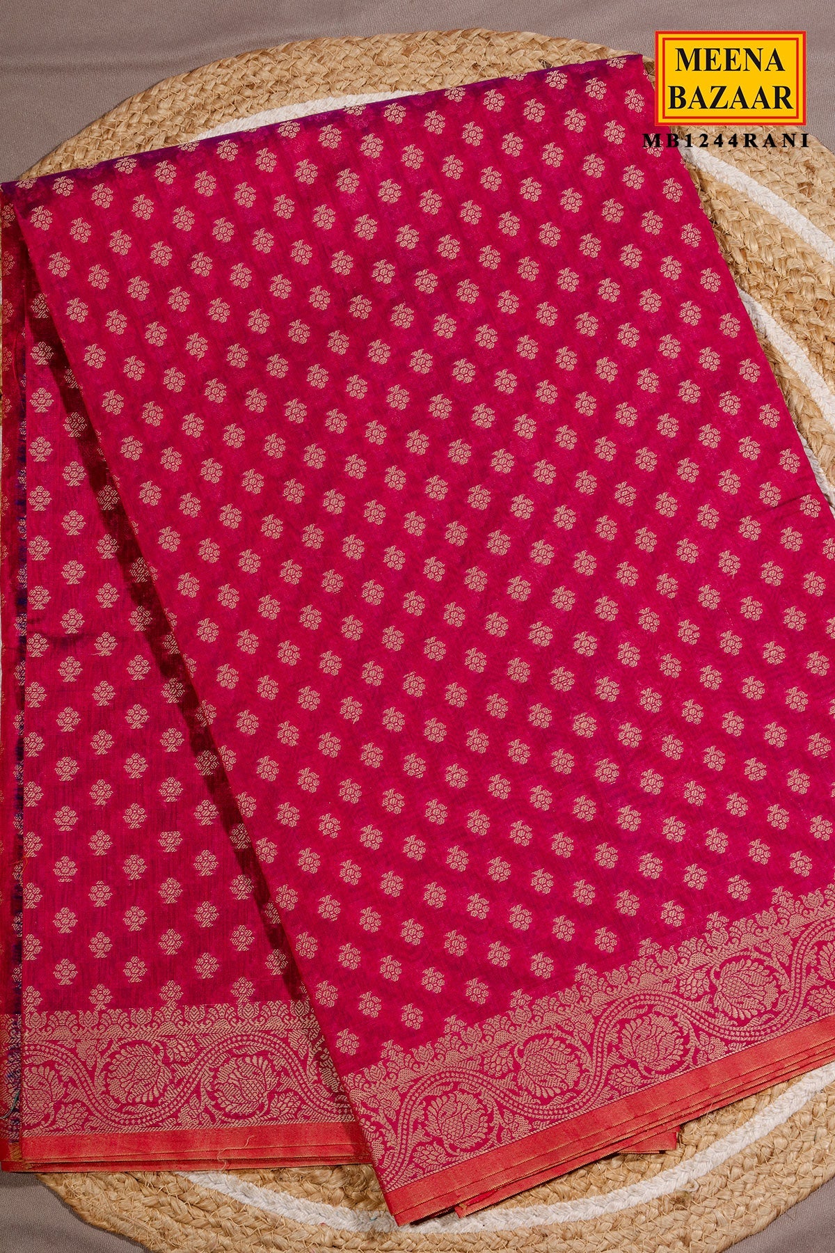 Rani Buti Woven Cotton Saree