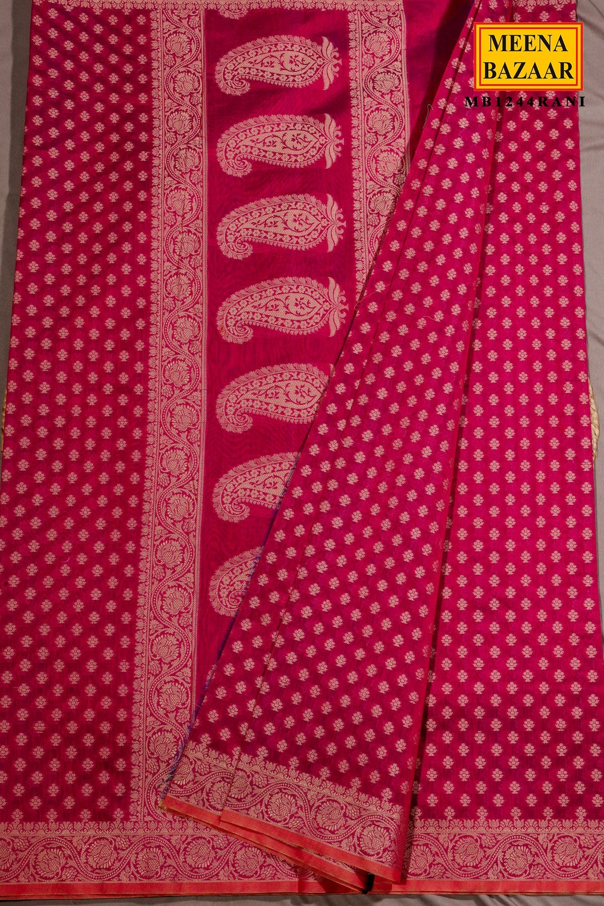 Rani Buti Woven Cotton Saree