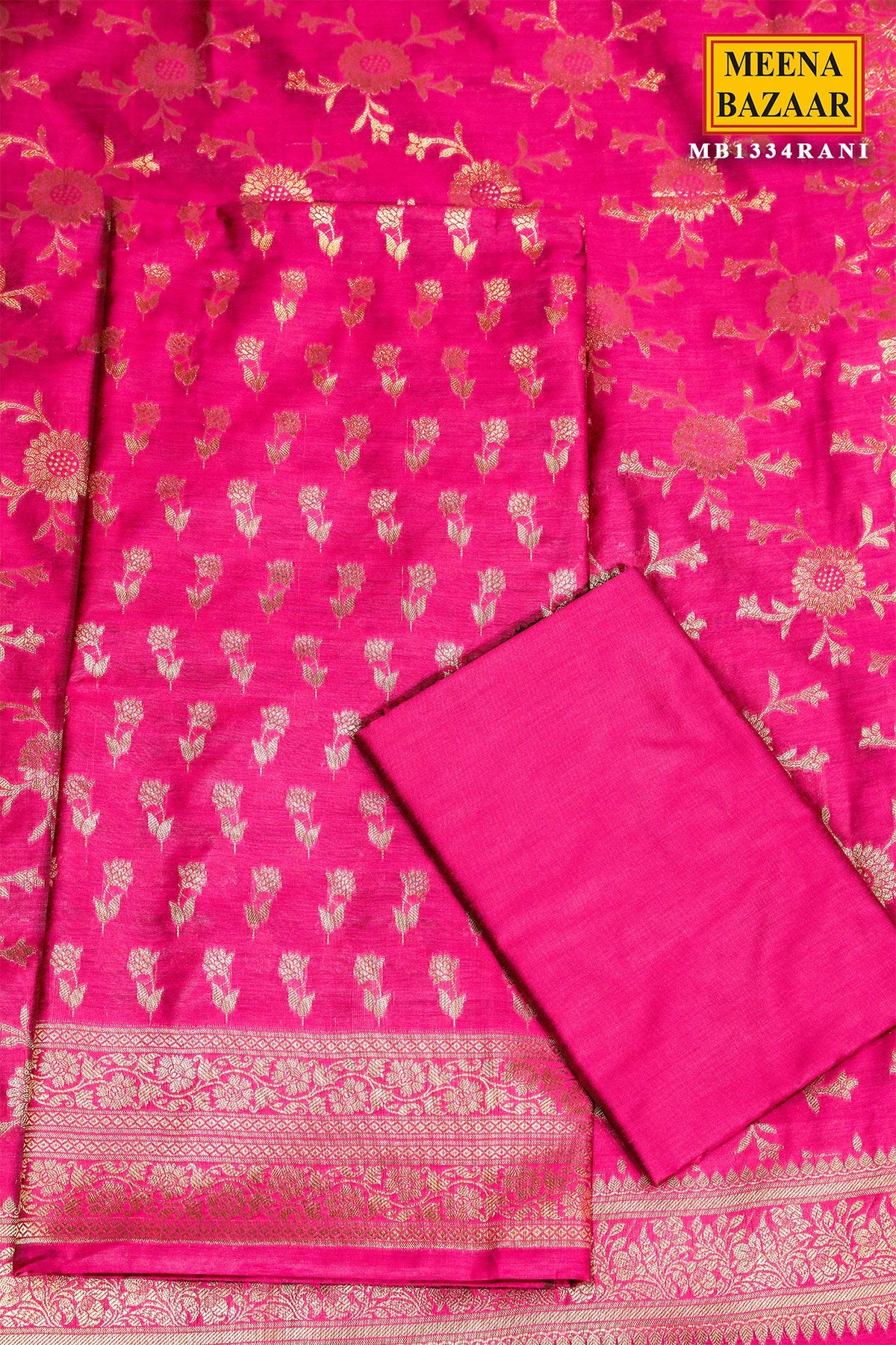 Rani Chanderi Weaving Suit Set