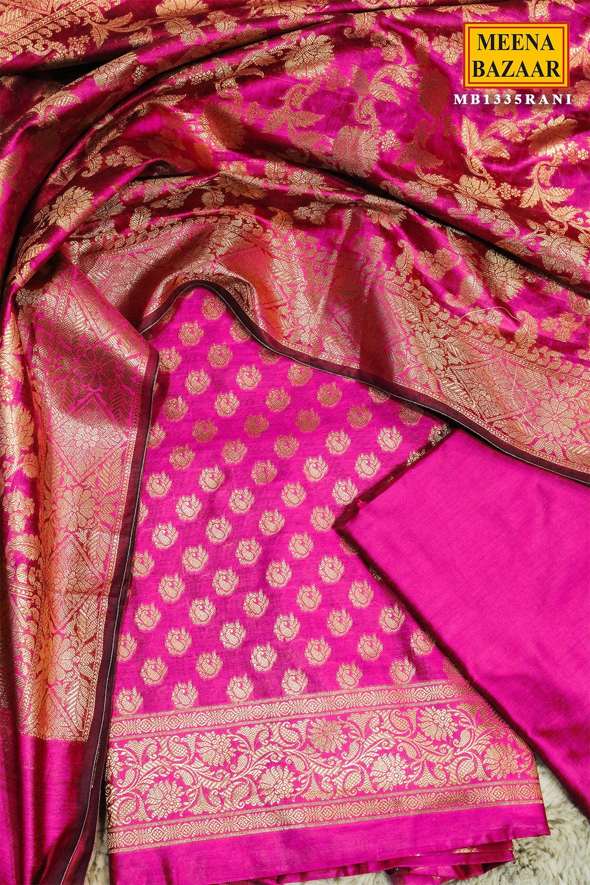 Rani Chanderi Weaving Suit Set