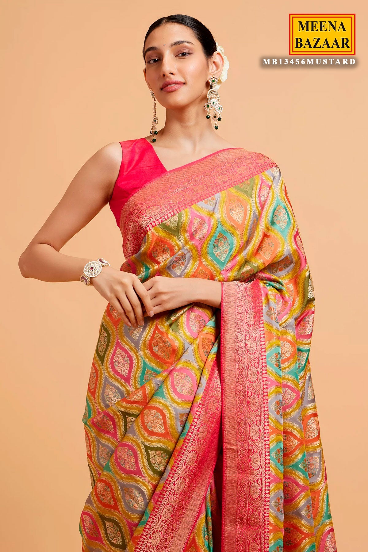 Mustard Silk Weaving Saree Elegant Festive & Traditional Wear