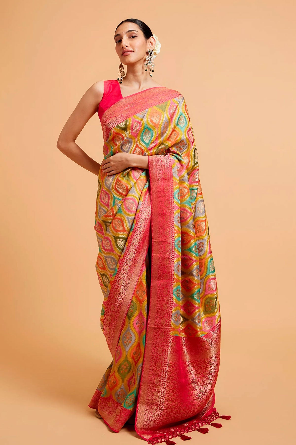 Mustard Silk Weaving Saree Elegant Festive & Traditional Wear