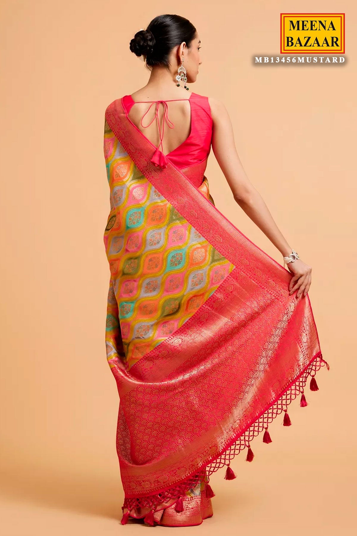 Mustard Silk Weaving Saree Elegant Festive & Traditional Wear