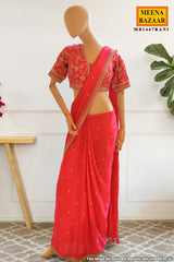 Rani Embellished Saree
