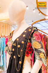 Floral Embroidered Ready To Wear Saree