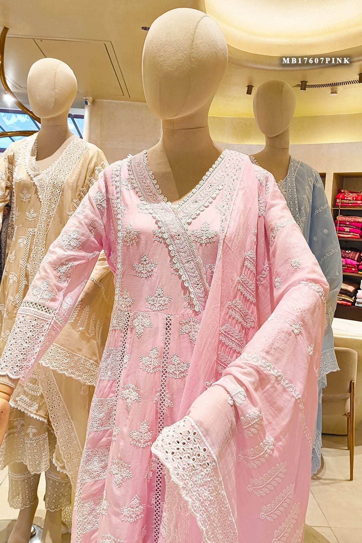 Summer Staple Pink Kurta Pant Set With Dupatta
