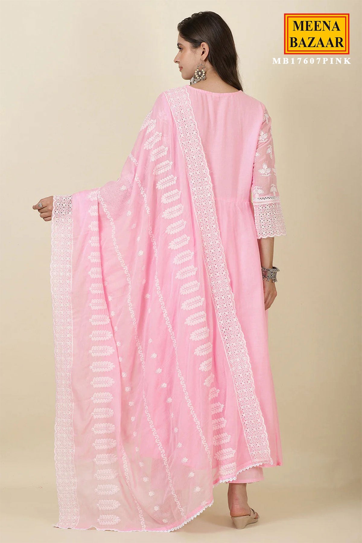 Summer Staple Pink Kurta Pant Set With Dupatta