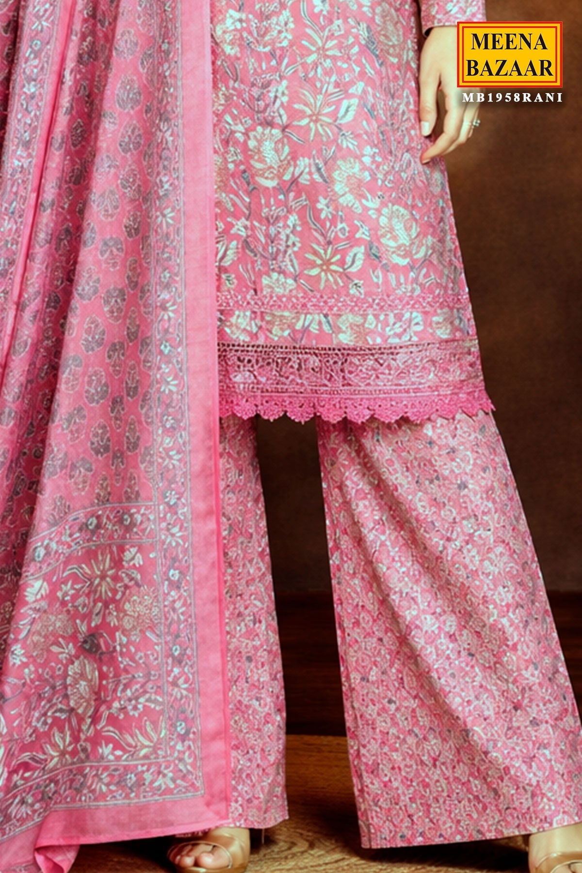 Rani Cotton Embroidered Unstitched Suit Set