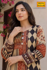 Multi Printed Crepe Kurti