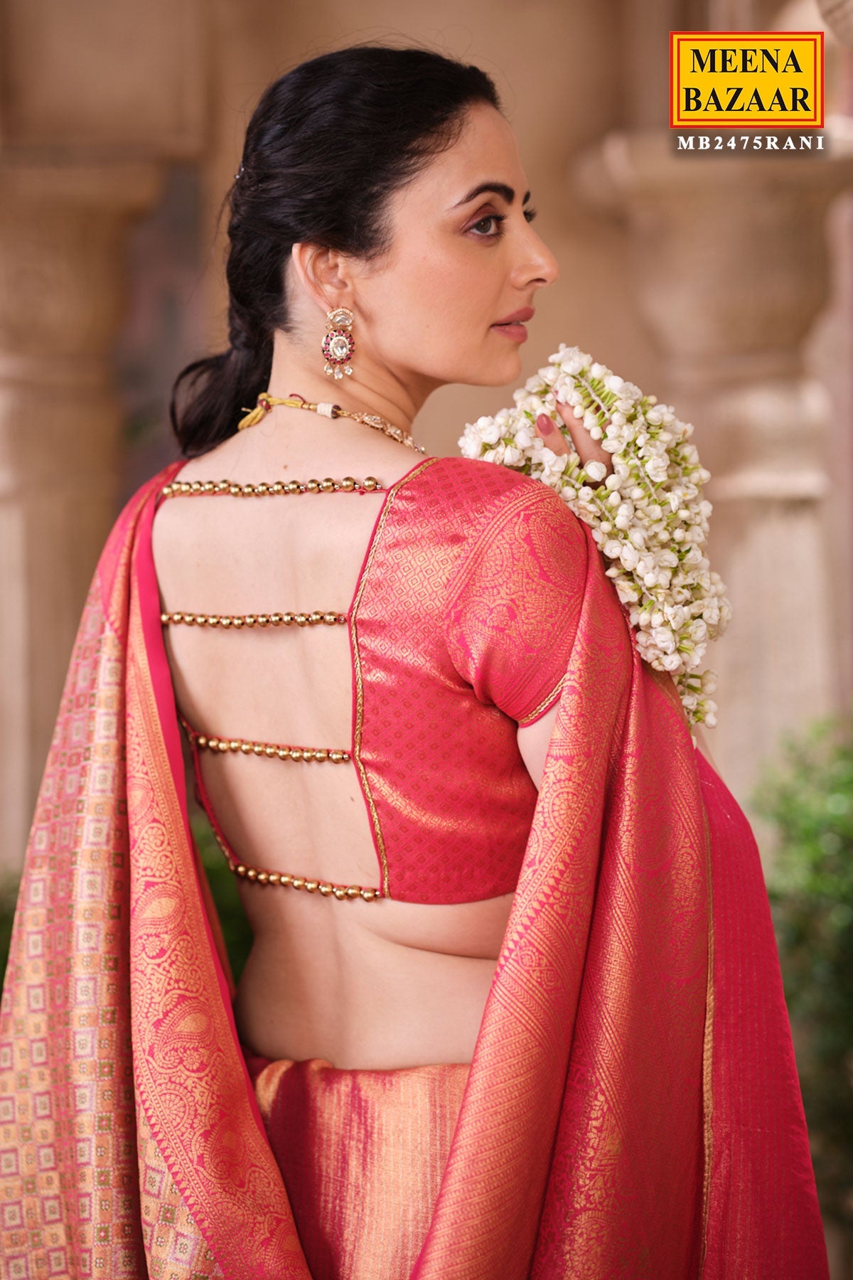 Rani Silk Weaving Saree Regal Traditional & Festive Wear