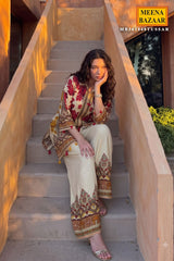 Tussar Crepe Embroidered Kurti