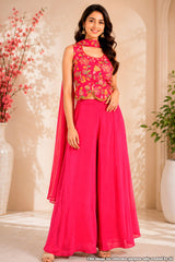 Rani Crepe Straight Suit with Cut Dana Work