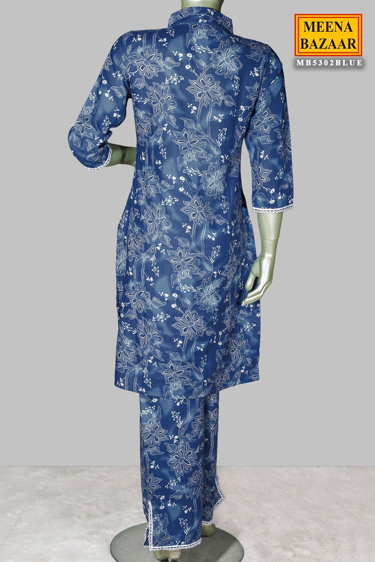 Elegant Blue Cotton Kurti with Stylish Printed Design