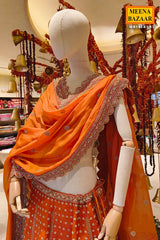 Radiant Rust Embroidered Lehenga