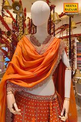 Radiant Rust Embroidered Lehenga