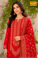 Red Suit Set with Dupatta