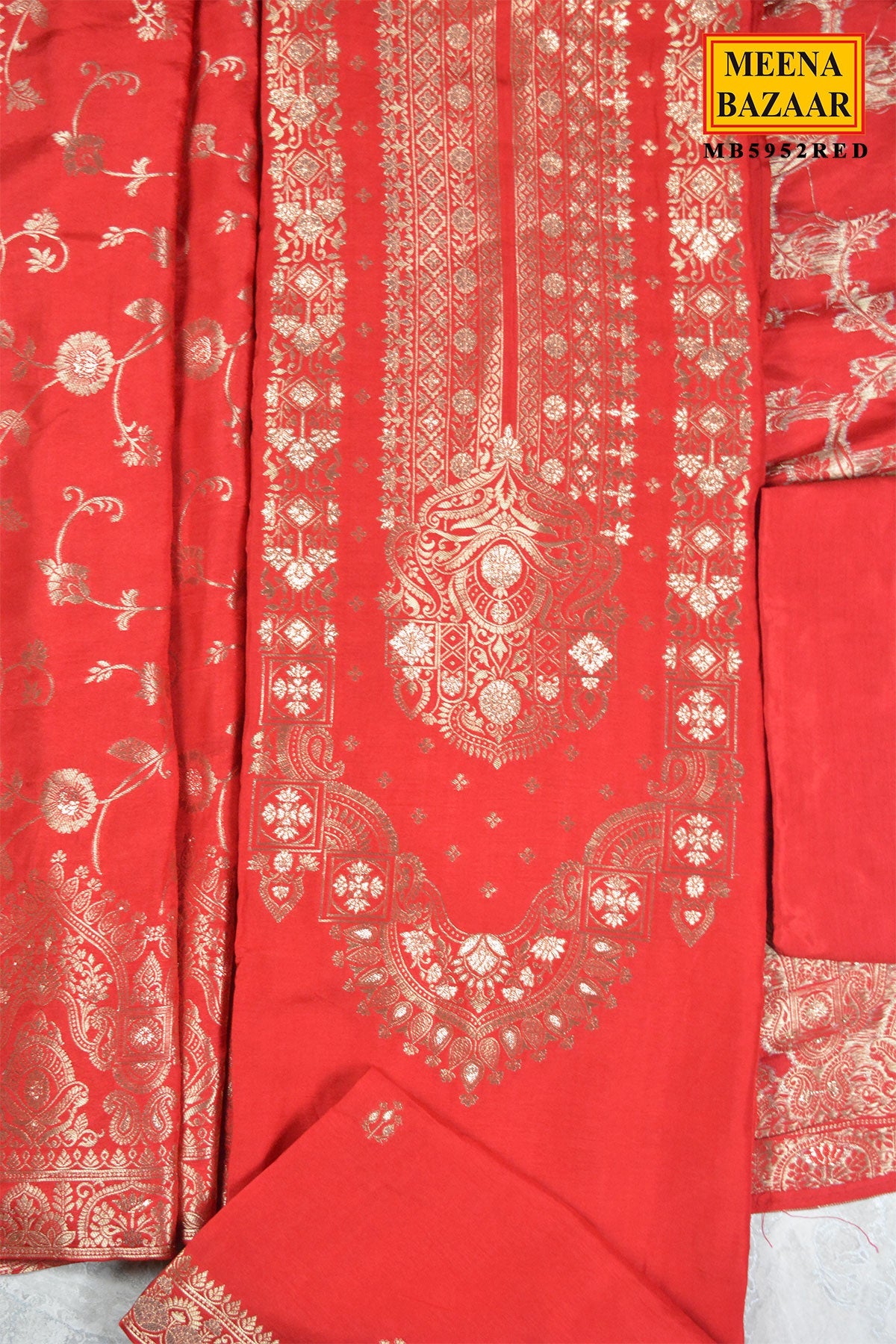 Red Suit Set with Dupatta