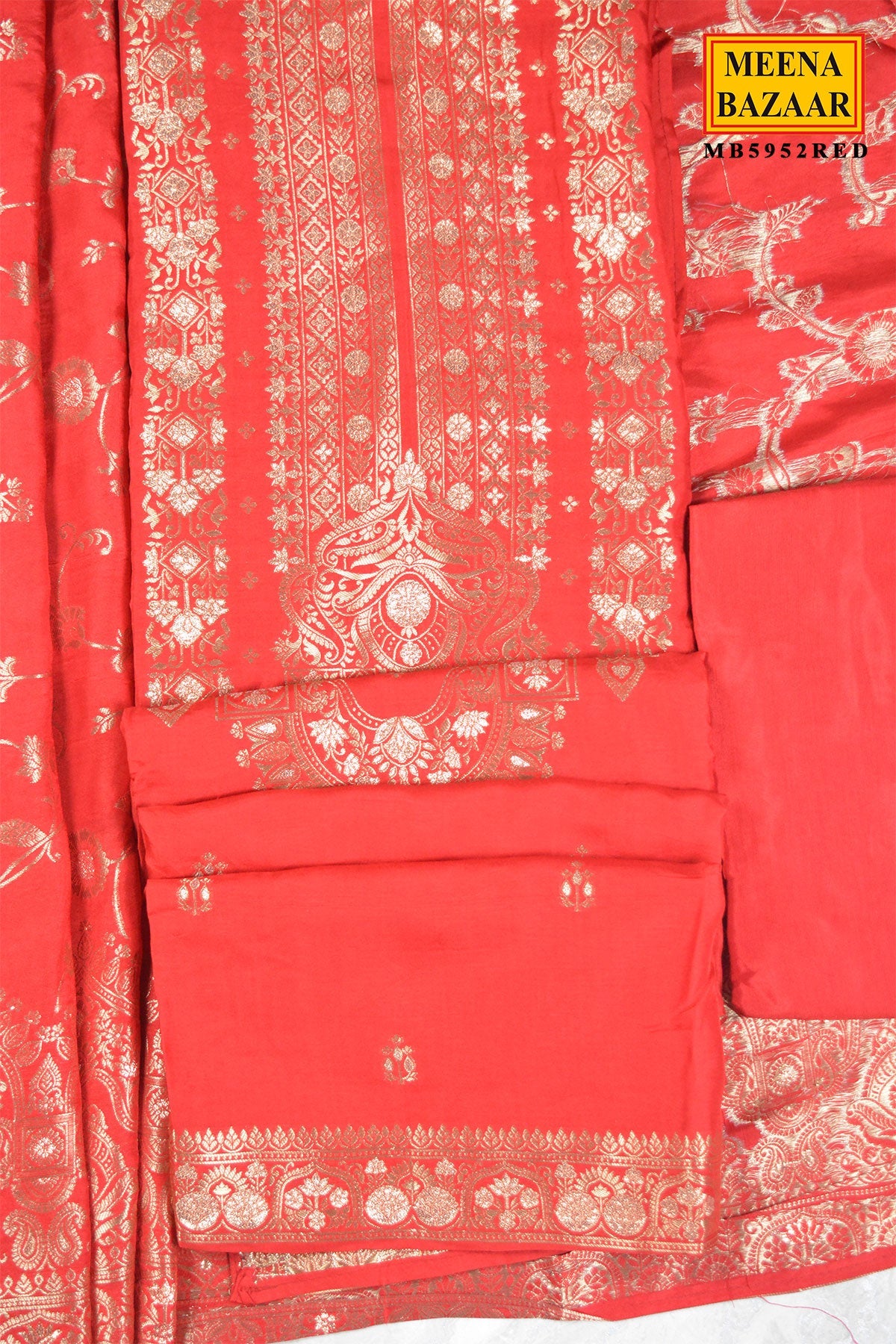 Red Suit Set with Dupatta