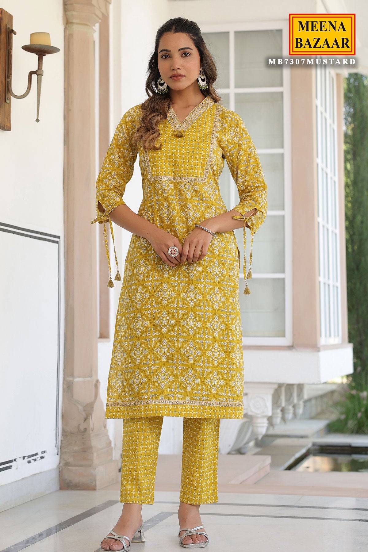 Royal Mustard Cotton Ready-Made Suit