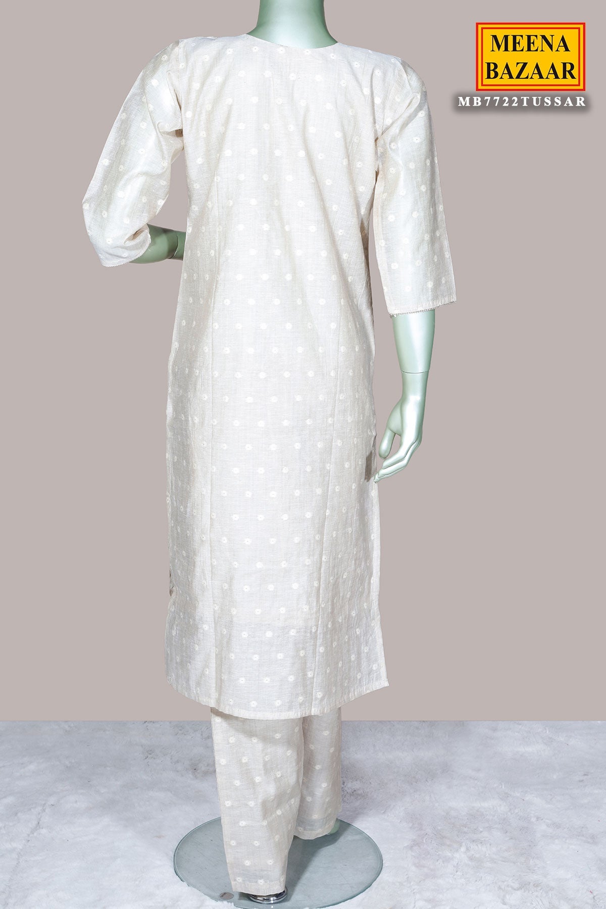 Tussar Cotton Ready Made Suit with Classic Ethnic Appeal