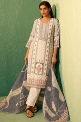 Tussar Cotton Ready Made Suit with Neck Embroidery | Elegant Ethnic Wear