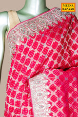 Rani Khaddi Saree – Elegant Embroidered Luxury Drape