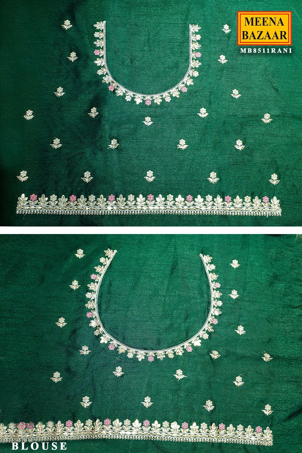 Rani Khaddi Saree – Elegant Embroidered Luxury Drape
