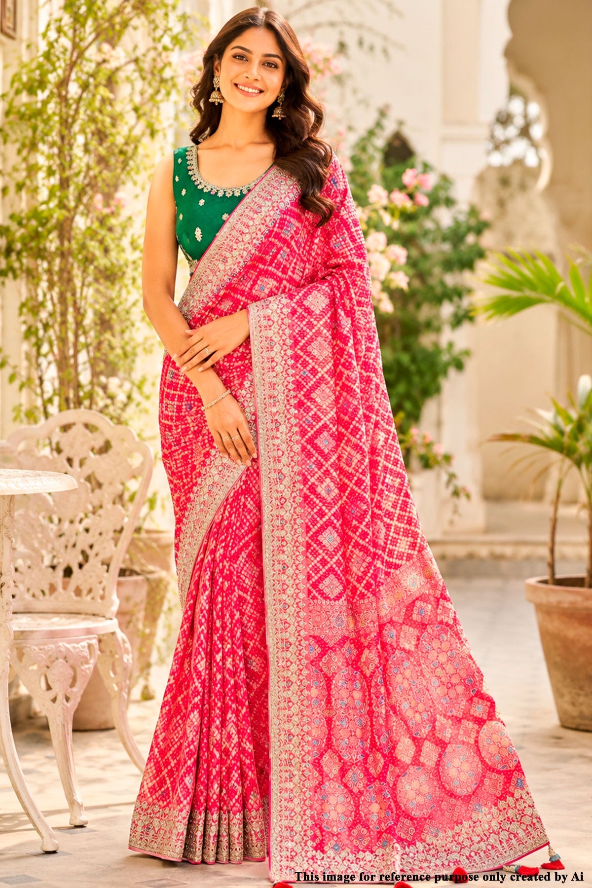 Royal Rani Khaddi Saree – Elegant Traditional Drape