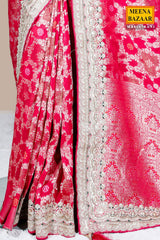 Royal Rani Khaddi Saree – Elegant Embroidered Draped Luxury