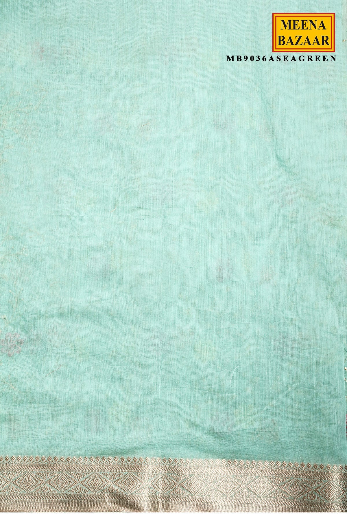 Sea Green Organza Resham Jaal Saree