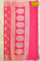 Rani Organza Weaving Saree