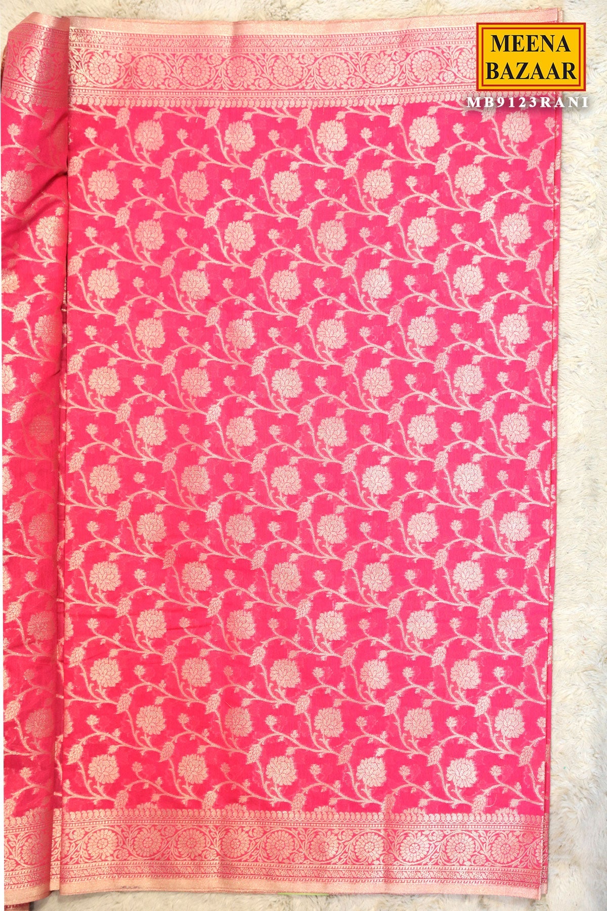 Rani Organza Weaving Saree
