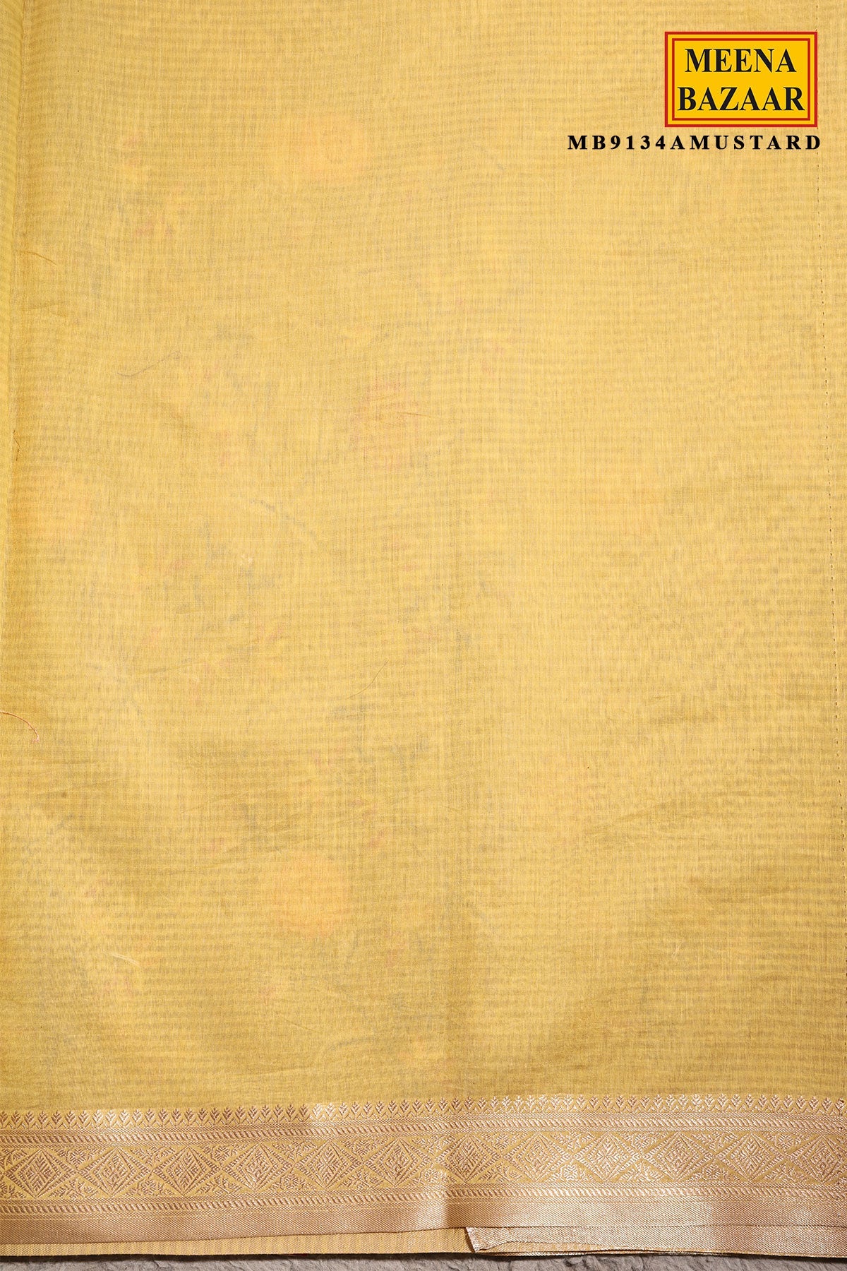 Mustard Organza Resham Jaal Saree