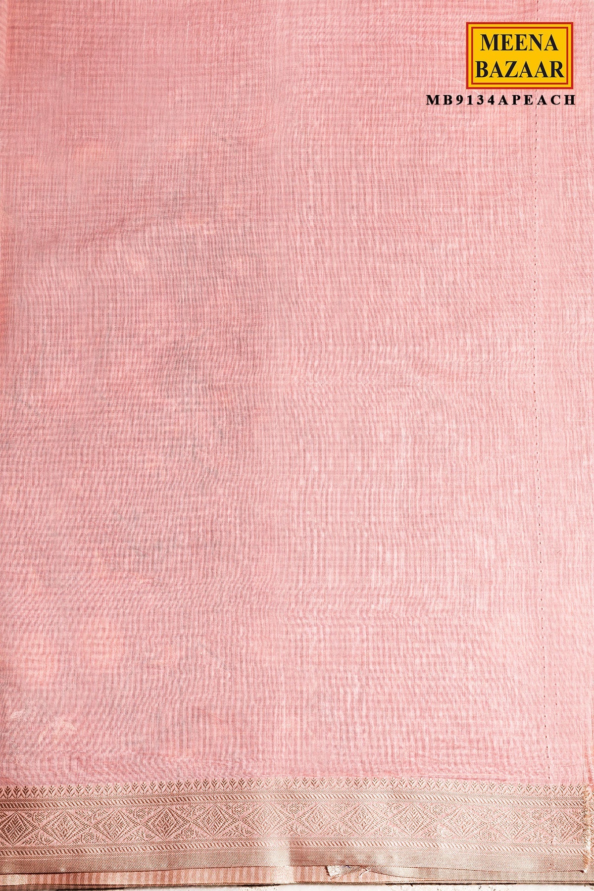 Peach Organza Resham Jaal Saree