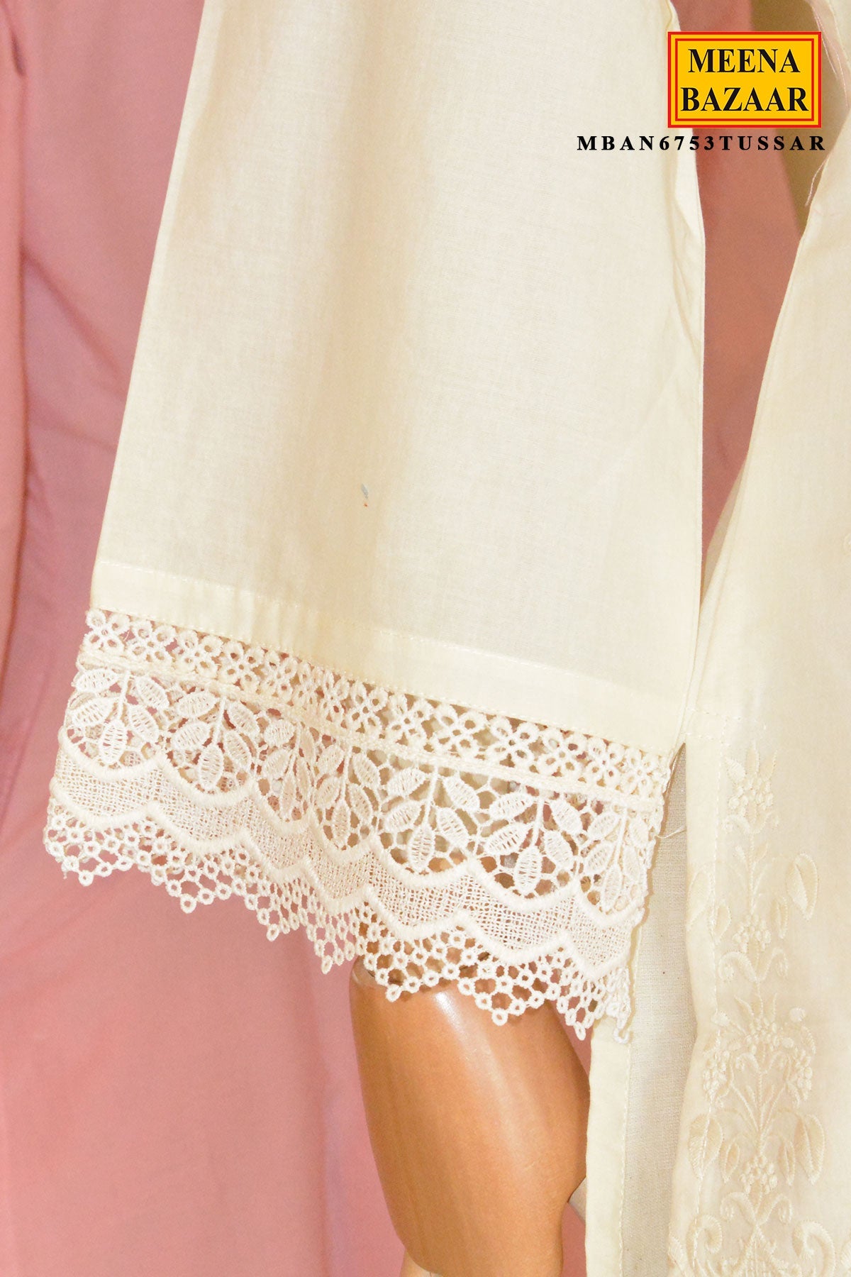 Tussar Cotton Embroidered Co-Ord Set