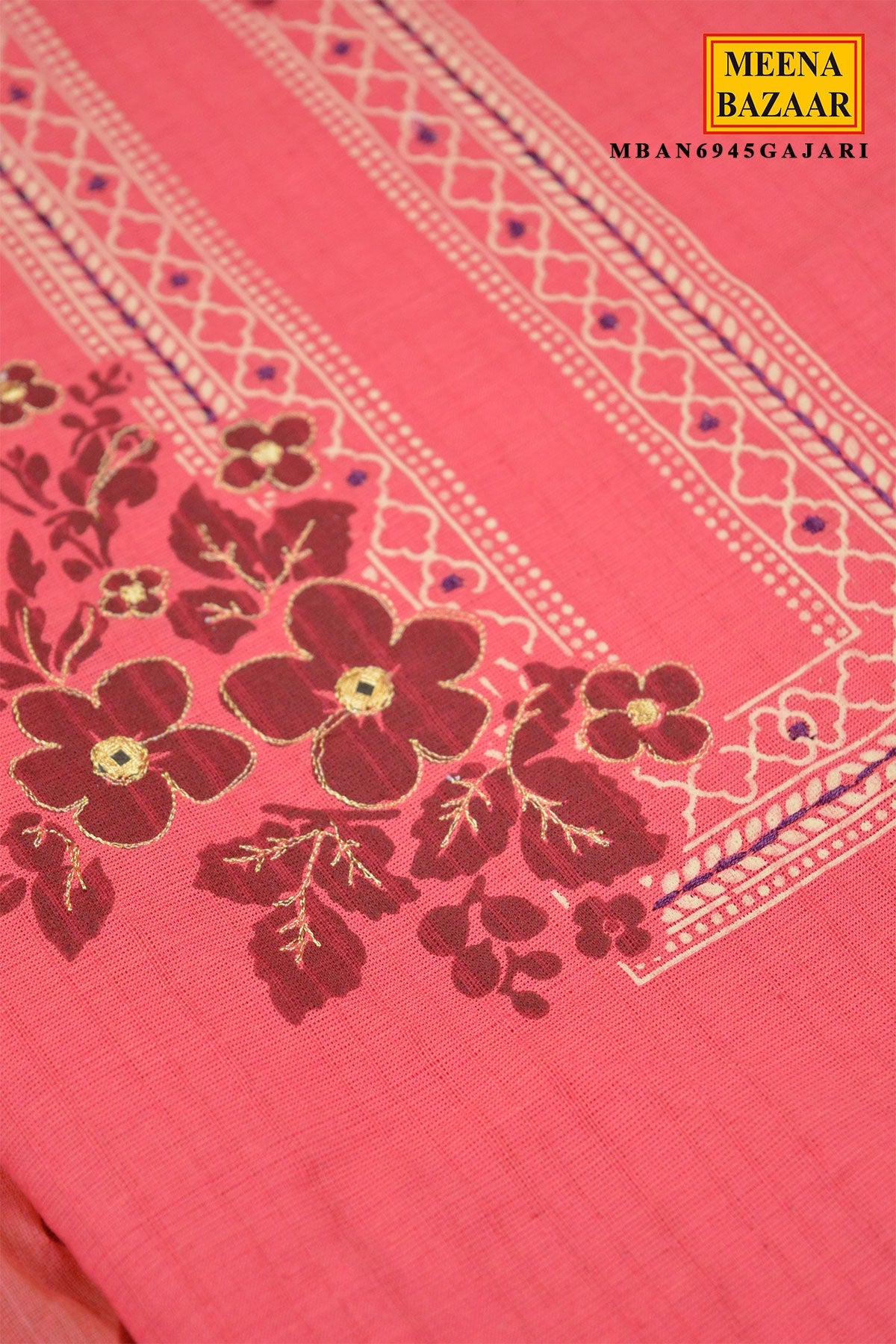 Gajari Printed Suit Set with Dupatta