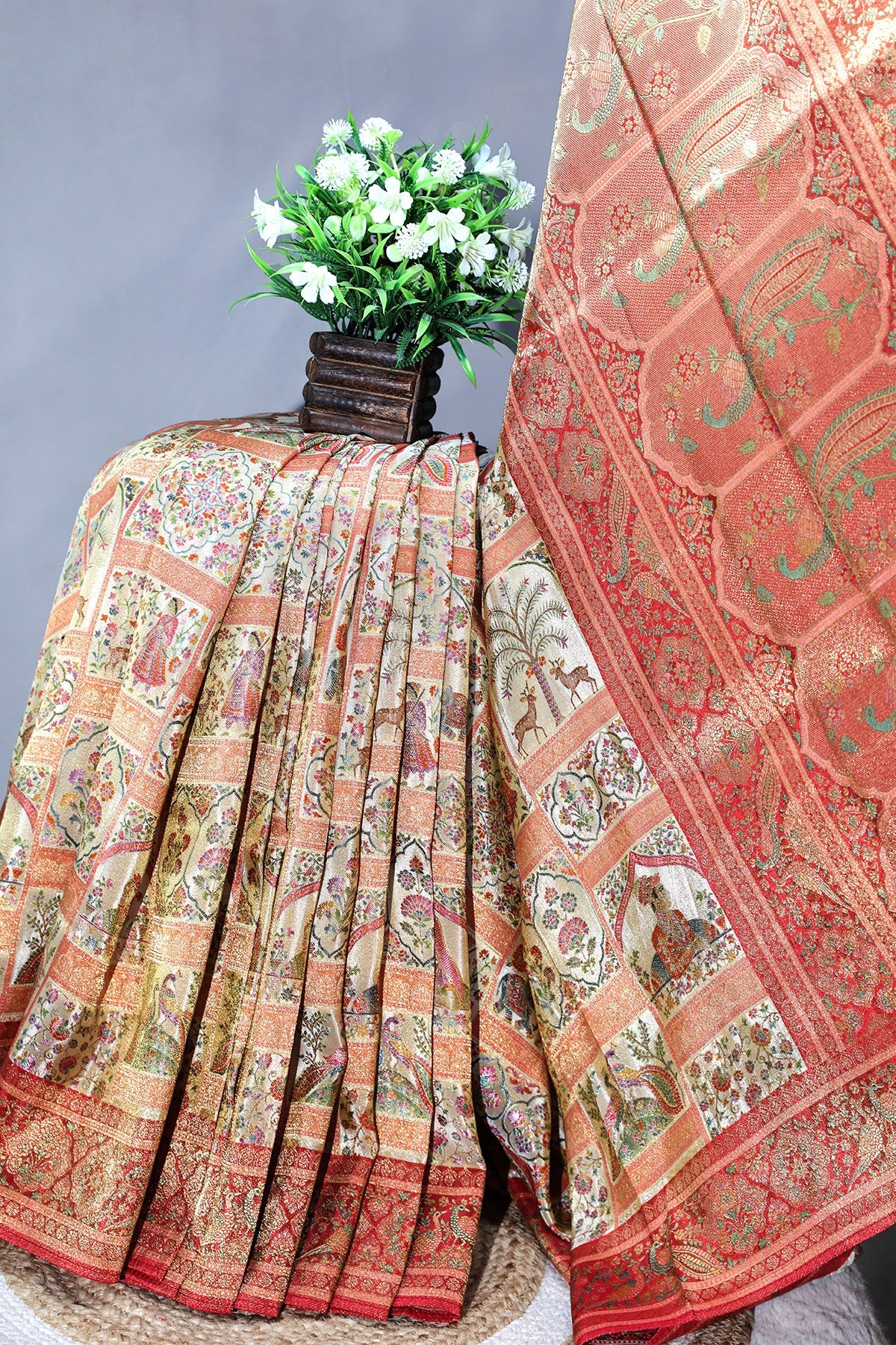 Tussar Silk Weaving Saree Elegant Traditional & Festive Wear