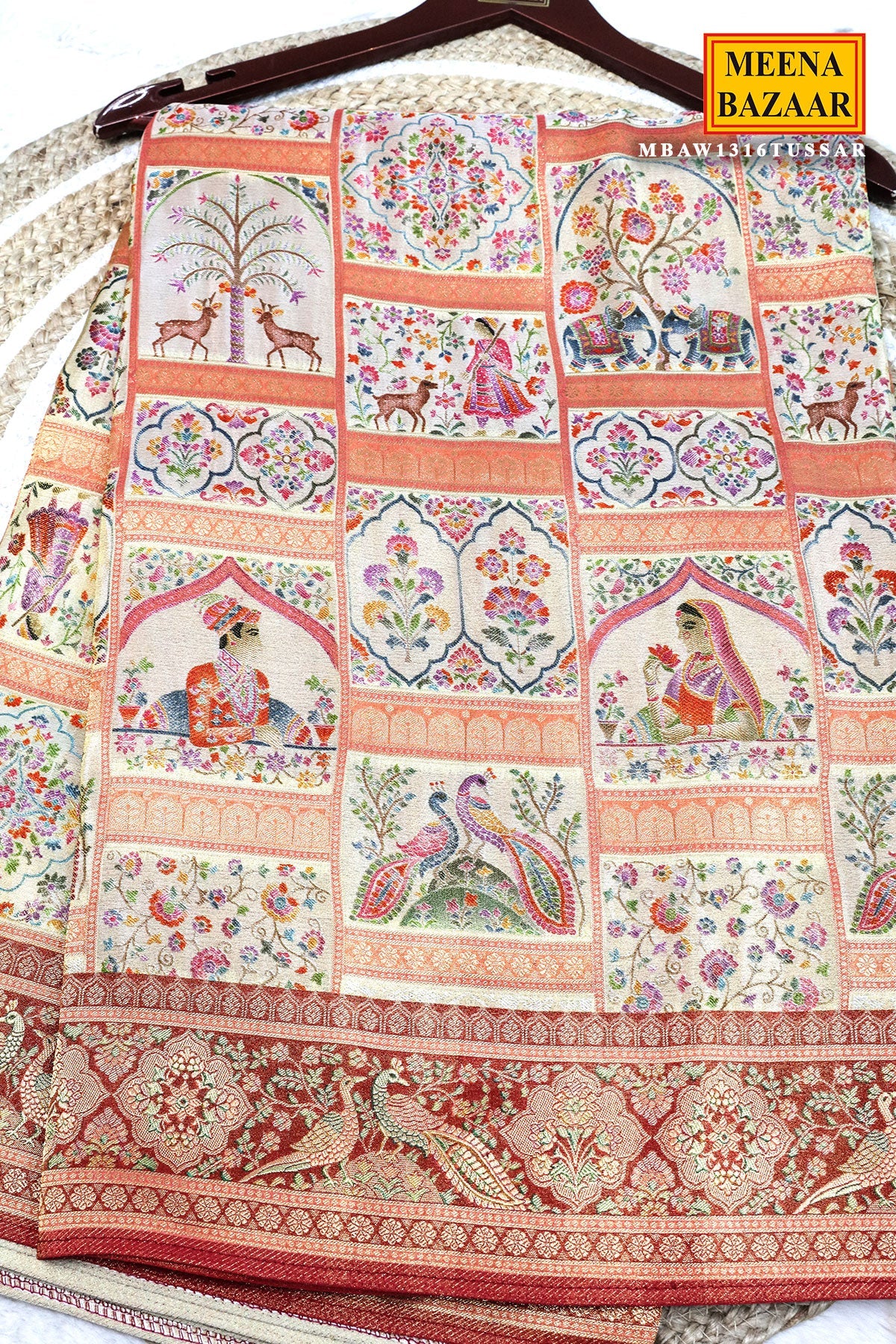 Tussar Silk Weaving Saree Elegant Traditional & Festive Wear