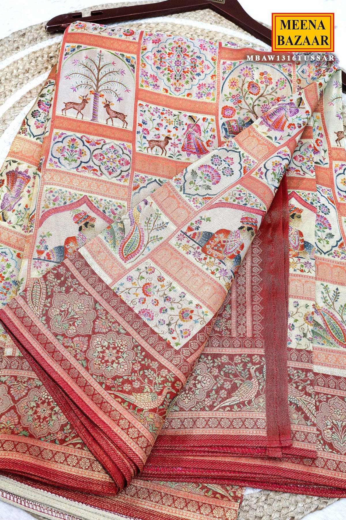 Tussar Silk Weaving Saree Elegant Traditional & Festive Wear