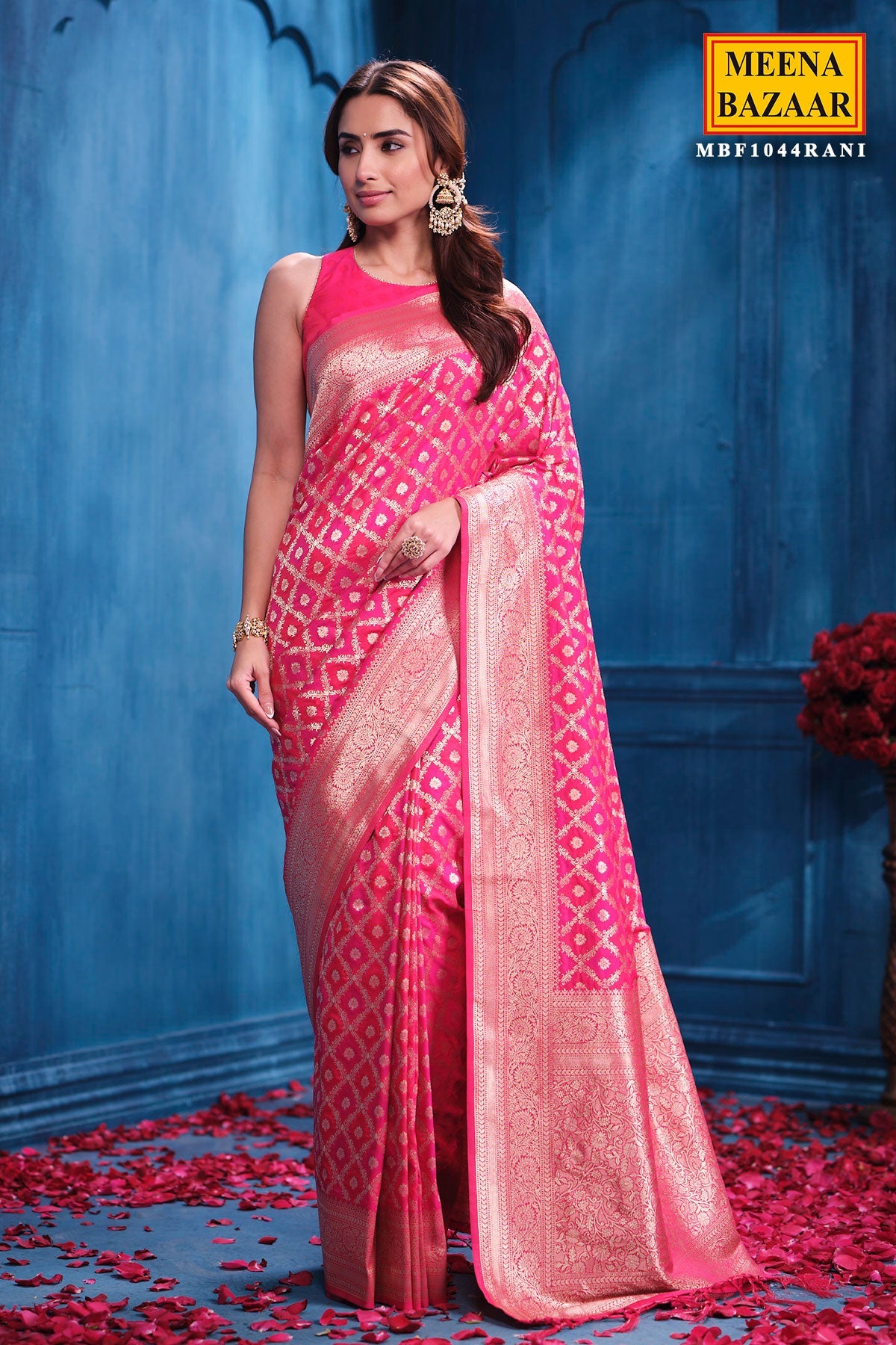 Rani Silk Weaving Saree Elegant Traditional Indian Saree for Women