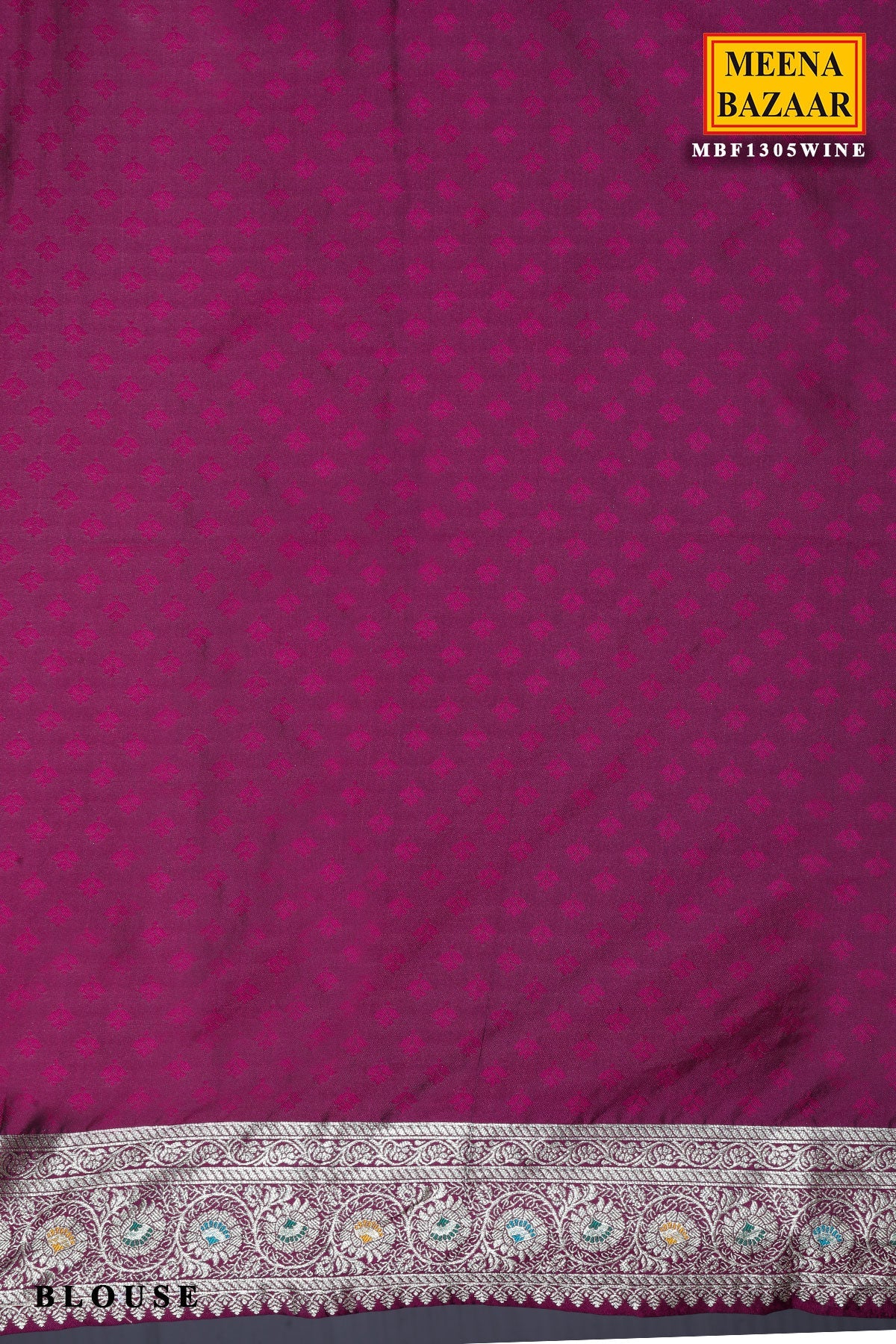 Wine Silk Weaving Saree Elegant Traditional & Festive Wear