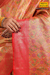 Mustard Silk Weaving Saree Elegant Festive & Wedding Wear