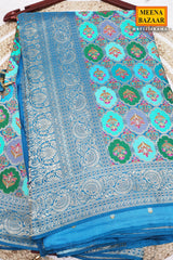 Rama Silk Weaving Saree Elegant Traditional & Festive Wear